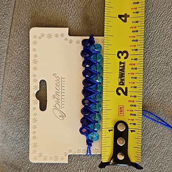 1/$5 or 3/$10 NWT Blue Adjustable Faceted Bead Bracelet - Picture 5 of 5